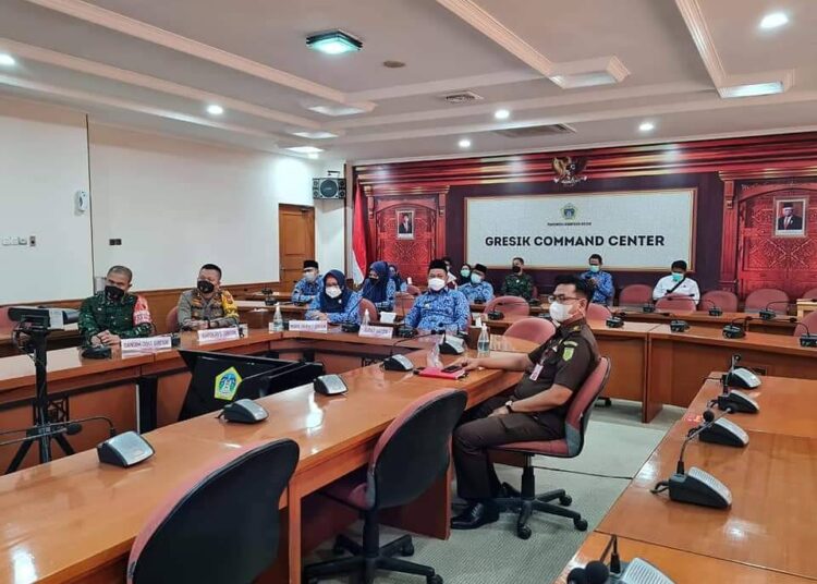 Halal Bihalal Kapolres Gresik Tetap Patuhi Protokol Covid-19