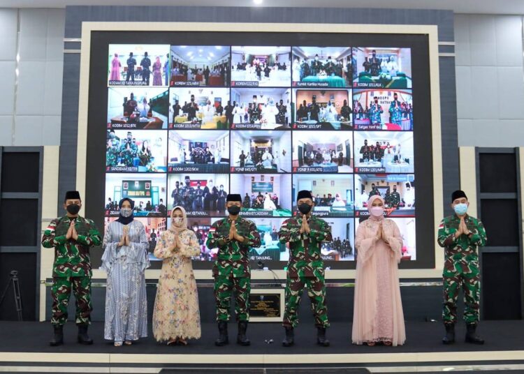 Pelihara Silaturahmi, Kodam XII/Tpr Gelar Halal Bi Halal Secara Virtual