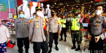 Antisipasi Kerumunan Massa di Hari Ke-4 Lebaran Polsek Babat Bersama Petugas Gabungan Tinjau Tempat Pariwisata di Kecamatan Babat