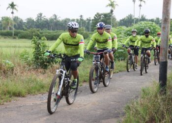 Jaga Kebugaran, Pangdam XII/Tpr dan TCC Laksanakan Fun Bike