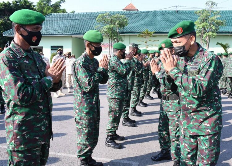 Cara Halal Bihalal Korem 081/DSJ di Tengah Pandemi Covid-19