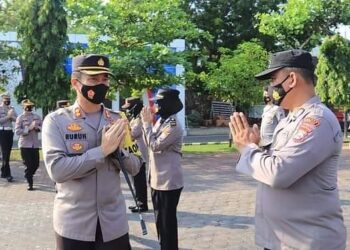 Tidak ada Open House, Polres Tuban Gelar Halal Bihalal di Lapangan Apel