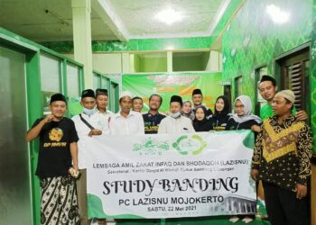 Guna Tingkatkan Pengelolaan, Lazisnu Keduk Sambeng Lamongan Study Banding Ke PC Lazisnu Kabupaten Mojokerto