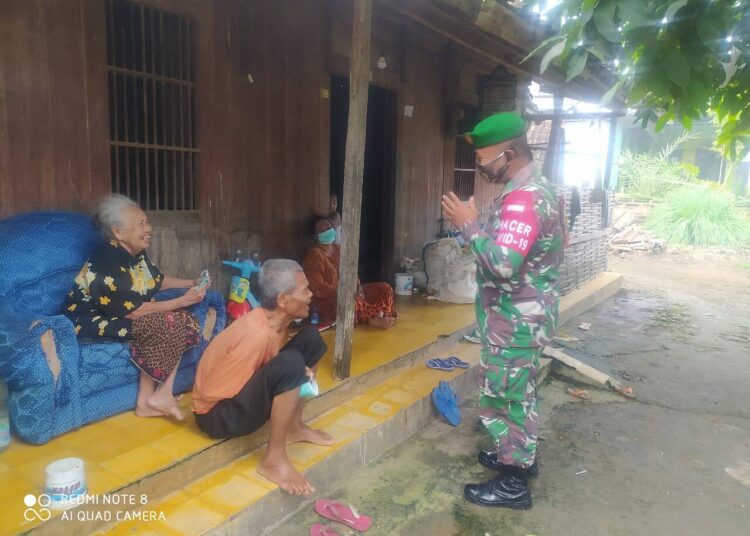 Peran Aktif Babinsa di Wilayah Dalam Mensosialisasikan Pencegahan Virus Covid-19