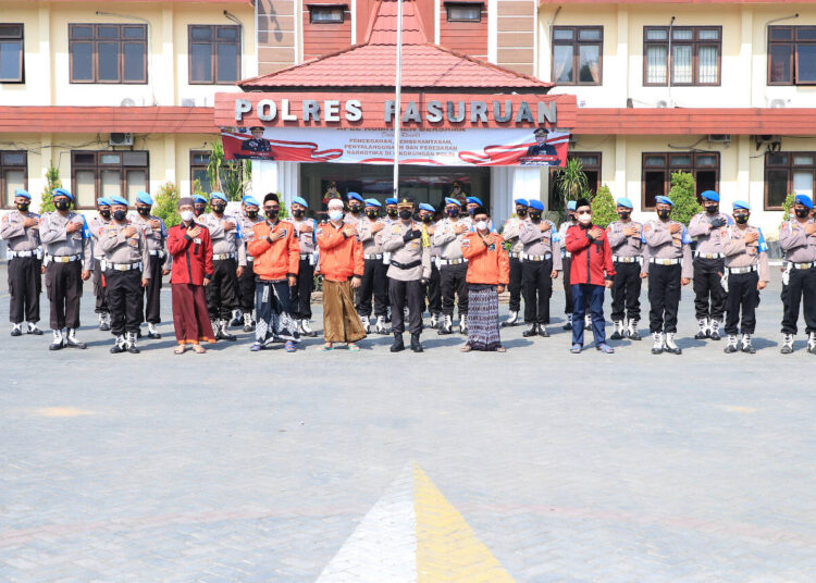 Kapolres Ajak Elemen Pemuda di Pasuruan, Apel Berantas Narkoba