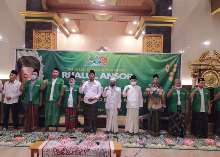 Majelis Dzikir Sholawat Rijalul Ansor PAC GP Sambeng Gelar Rutinan dan Halal Bihalal