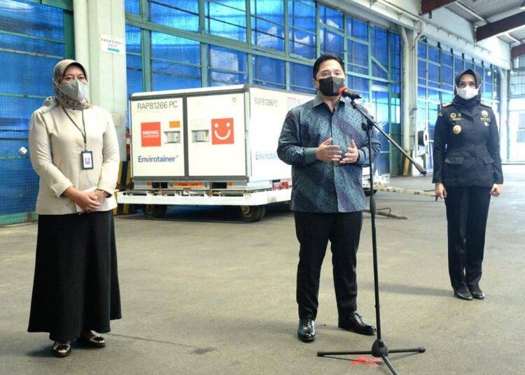 Amankan Kebutuhan Vaksin, Pemerintah Kembali Datangkan 8 Juta Dosis Bahan Baku Vaksin Sinovac