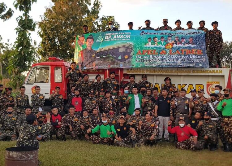 Hanya Banser, Halal Bihalal dan Padamkan Api