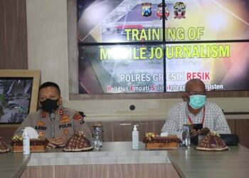 Tingkatkan Kemampuan Jurnalistik, Polres Gresik Gelar IJTI