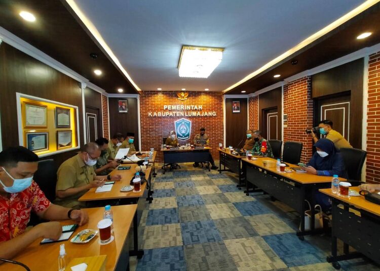 Hadiri Rapat Koordinasi Ketersediaan Oksigen, Kapolres Lumajang Minta Update Cepat Informasi Dari Rumah Sakit