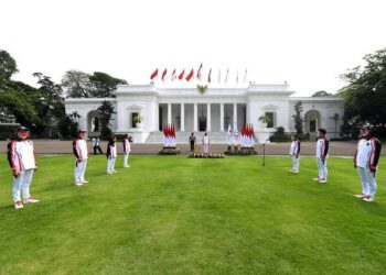 Presiden Jokowi Resmi Melepas Dan Restui Kontingen Indonesia Yang Berlaga di Ajang Olimpiade Tokyo 2021