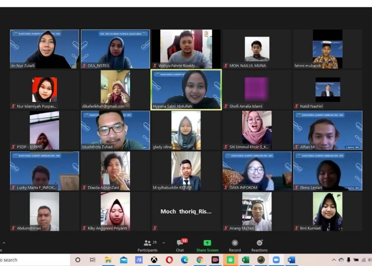 Kabinet Abhirama, Diaspora Muda Gelar Rapat Kerja 2021-2022 Secara Daring