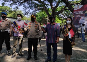 Serbuan Vaksinasi Kloter Satu Polres Kediri Kota Bersama FKBN Kediri Raya Mendapatkan Apresiasi Positip Warga Kota Kediri