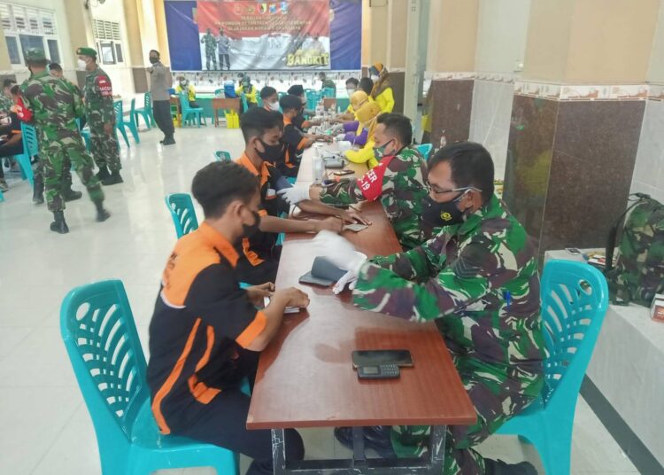 Serbuan Vaksin Kodim Lamongan Kepada Ponpes MATOLLI UL ANWAR