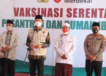 Pondok Pesantren Dan Rumah Ibadah Adakan Vaksinasi Merdeka Serentak