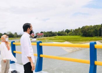 Mendorong Sulawesi Selatan Sebagai Salah Satu Lumbung Pangan Nasional, Jokowi Resmikan Bendungan Paselloreng Dan Bendung Gilireng