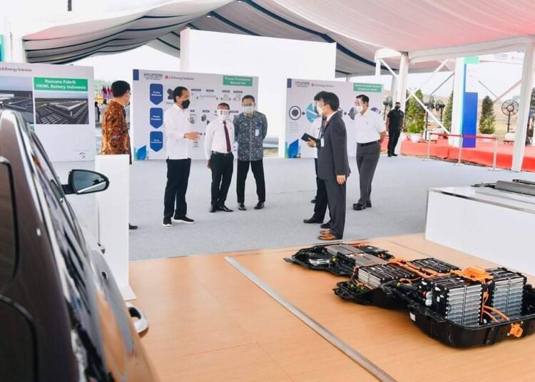 Presiden Jokowi Groundbreaking Pembangunan Pabrik Baterai Kendaraan Listrik Pertama di Asia Tenggara