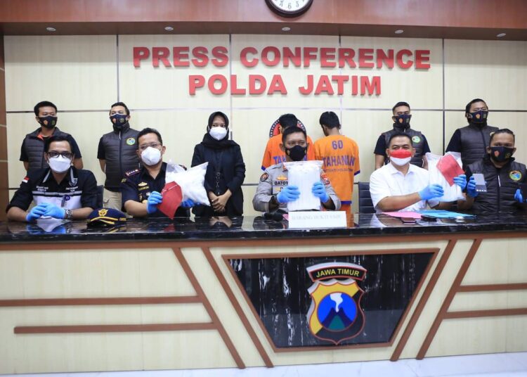 Ditresnarkoba Polda Jatim Gagalkan Penyelundupan Sabu Seberat 6 Kilo Dari Malaysia