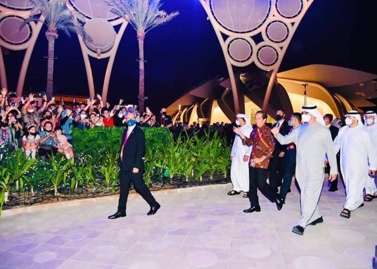 Saat Pangeran MBZ Temani Presiden Jokowi di Dubai Expo