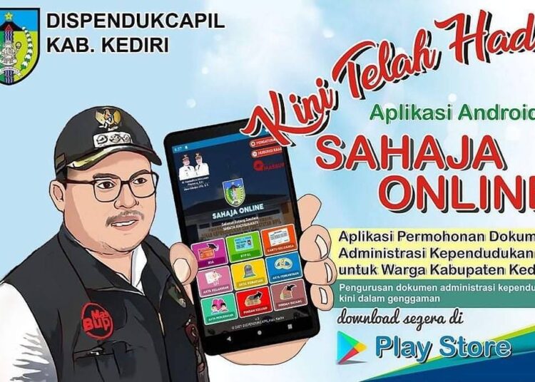 Optimalkan Layanan Adminduk, Bupati Kediri Mas Dhito Launching Aplikasi ‘Sahaja’