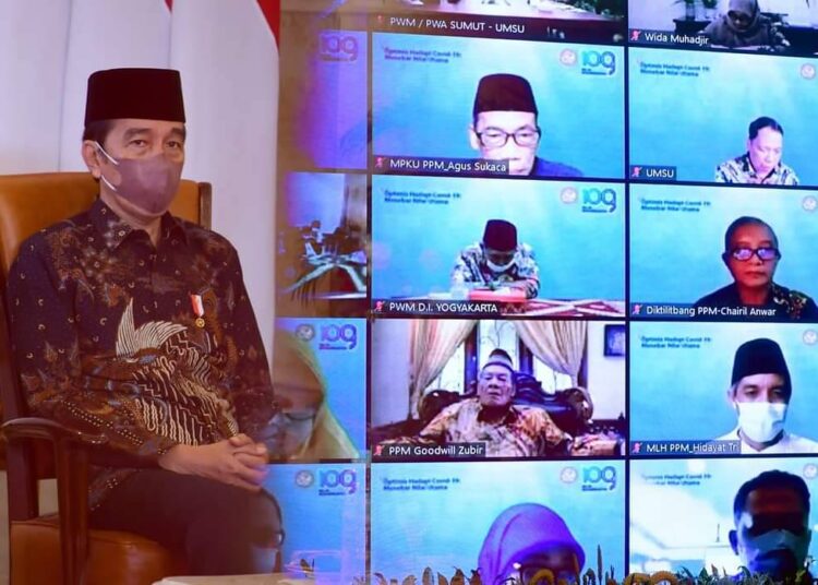 Presiden Jokowi Apresiasi Kontribusi Muhammadiyah Dalam Penanganan Pandemi