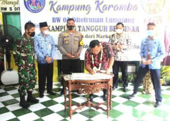 Kapolres Lumajang Apresiasi Adanya Kampung Tangguh Bersinar di Ditotrunan