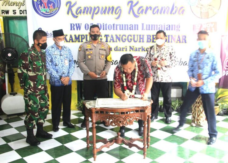 Kapolres Lumajang Apresiasi Adanya Kampung Tangguh Bersinar di Ditotrunan