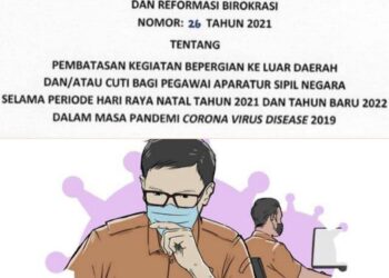 Terbitkan Edaran, Menteri PANRB Larang ASN Cuti dan Bepergian ke Luar Daerah Selama Nataru