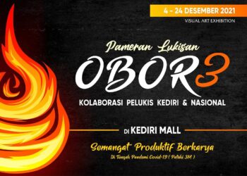 Pameran Lukisan OBOR ke 3 (tiga) 2021 digelar di Kota Kediri
