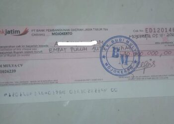 Oknum Kepala Desa Di Kecamatan Kapas Bojonegoro, diduga Tipu Warga Mulyoagung Gunakan Cek Kosong