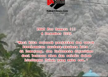 Lumajang Berduka : Erupsi Gunung Semeru, Puluhan Warga Alami Luka Bakar Akibat Letusan Awan Panas