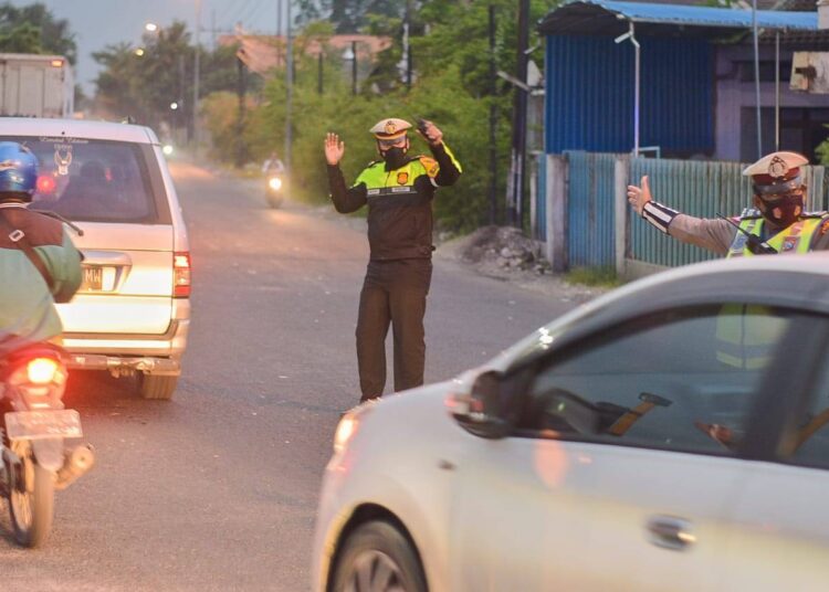 Pelebaran Jalan, Satlantas Polres Bojonegoro Atur Lalin