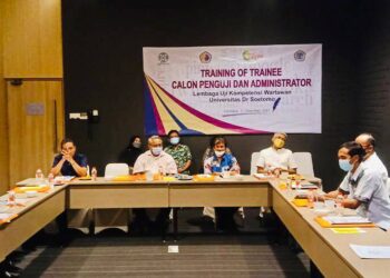 Selenggarakan Training of Trainee (TOT), Penguji dan calon Administrator Lembaga UKW Pertama di Jatim