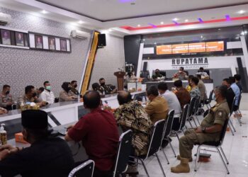 Polres Bojonegoro Gelar Rakor Bersama Instansi Terkait dan Pengurus Gereja, Elemen Masyarakat Bahas Pengamanan Nataru