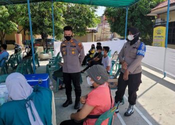 Polsek Medan Helvetia Kebut Target Vaksinasi Covid-19