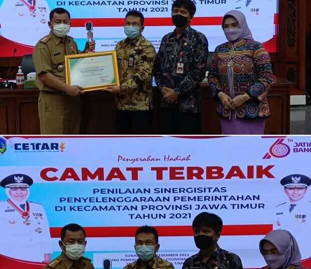 Gubernur Jatim Berikan Hadiah Pada Camat Paling Cettar 2021