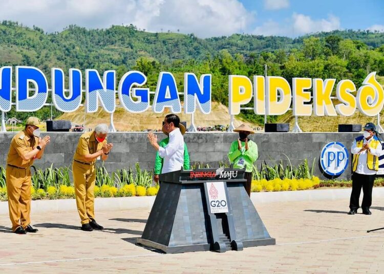 Ganjar Dampingi Jokowi Resmikan Bendungan Pidekso Wonogiri