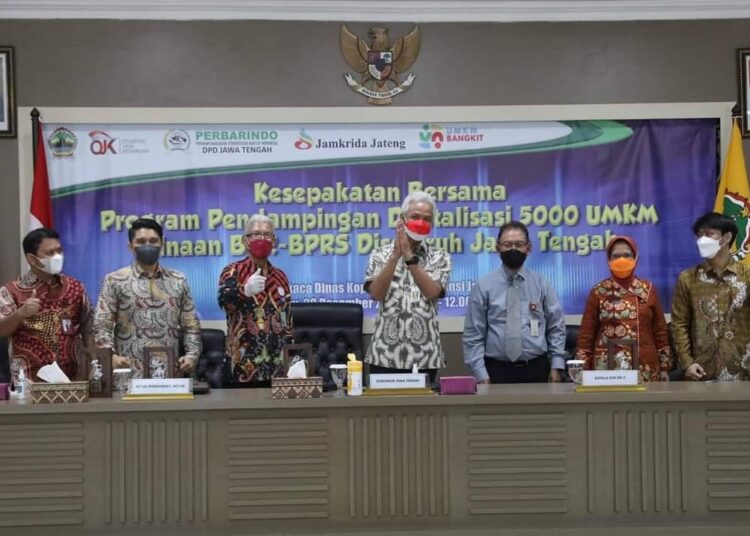Gubernur Jateng Gandeng Perbarindo Dampingi UMKM Jateng Melek Digital
