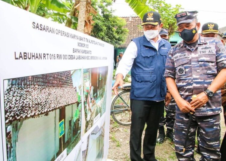 Program Rutilahu TNI AL akan dikembangkan untuk Tuntaskan Kemiskinan di Lamongan