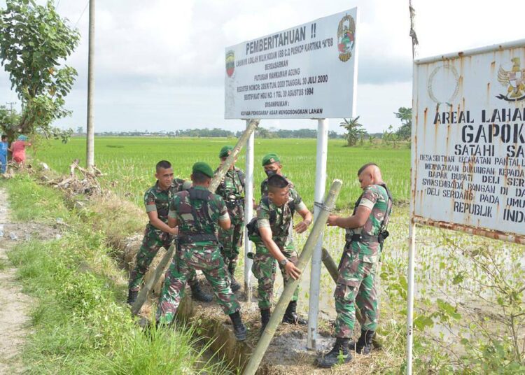 Kodam I/BB mengamankan Aset Negara Lahan HGU Puskopkar “A” BB