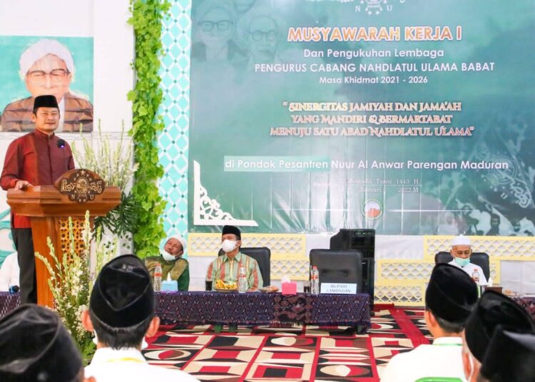 Bupati Yes Hadiri Musker Pertama PCNU Babat, Ajak Semua Lini Untuk Sinergi