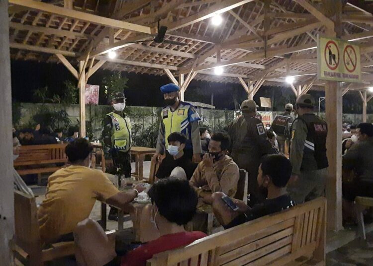 Cegah Omicron Polres Kediri Kota Lakukan Ops Yustisi Skala Besar