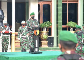 Pimpin Upacara Bendera, Danrem 081/DSJ Bacakan Amanat Kasad Jenderal Dudung Abdurachman