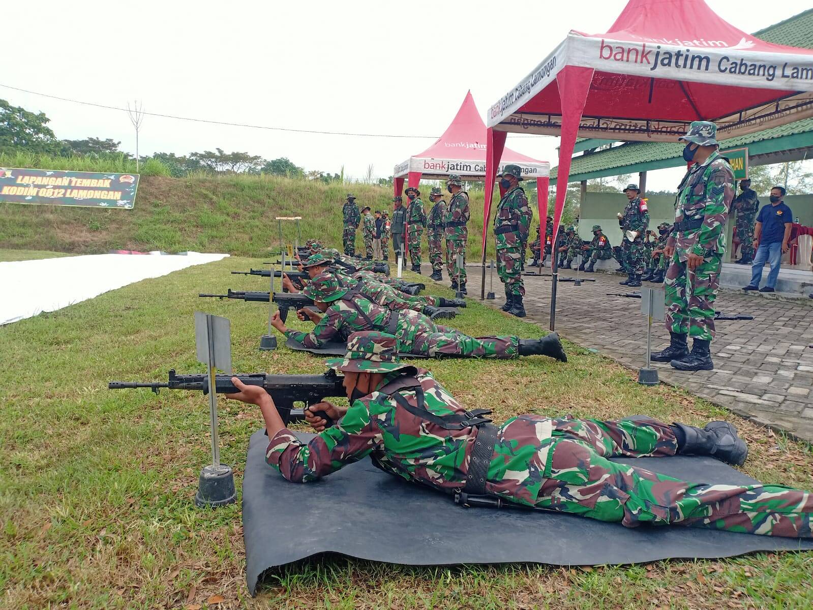 Kodim 0812 Lamongan Gelar Latihan Menembak