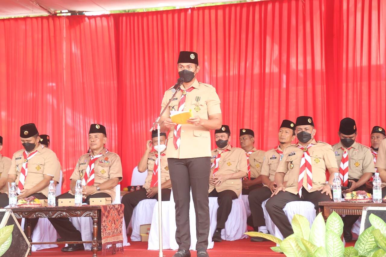 Apel Besar Hari Pramuka ke- 61, Mas Bupati Ajak Mengabdi Tanpa Batas