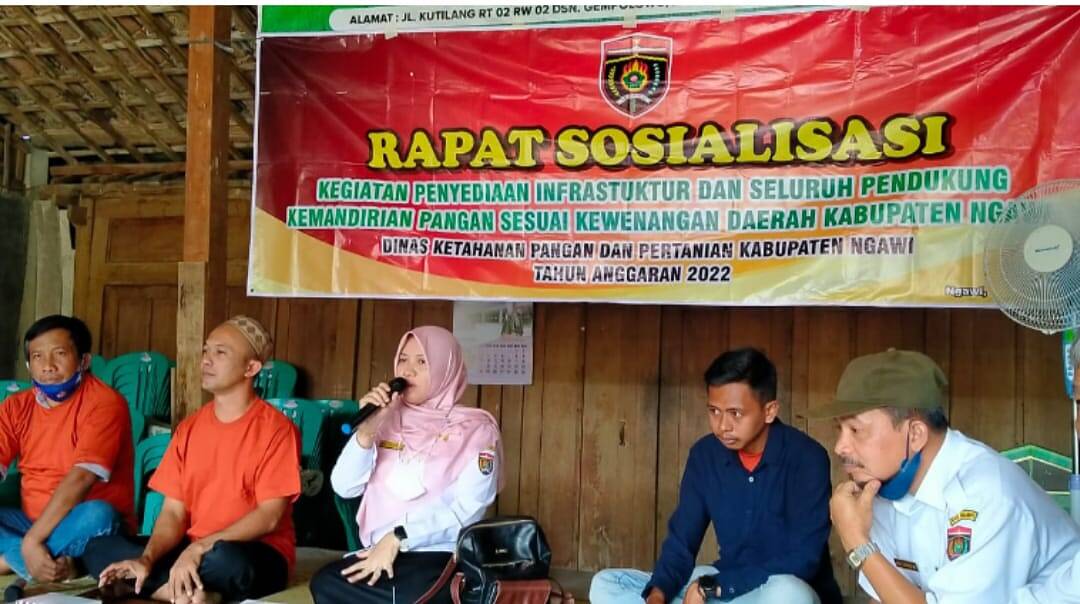Dinas Ketahanan Pangan dan Pertanian Ngawi Sosialisasi Lumbung Pangan Masyarakat