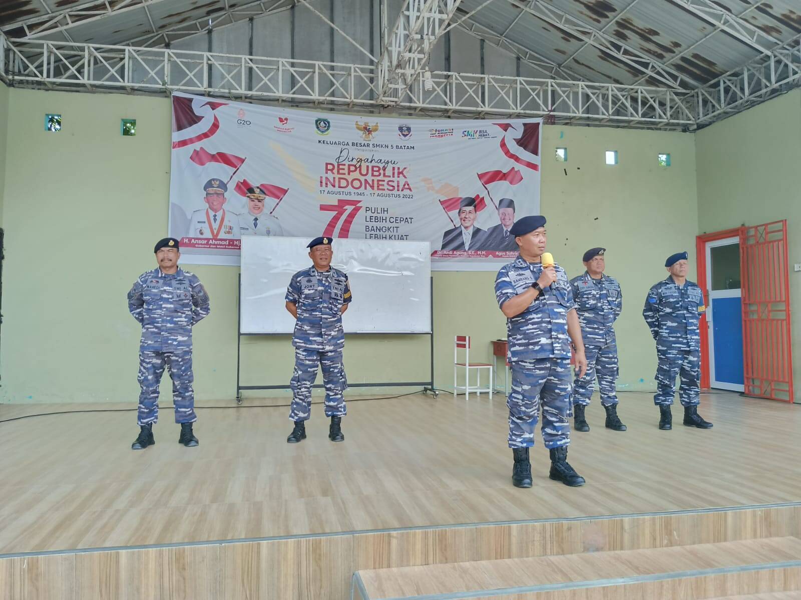 Lantamal IV Sosialisasi Penerimaan Prajurit TNI AL di SMKN 5 Batam