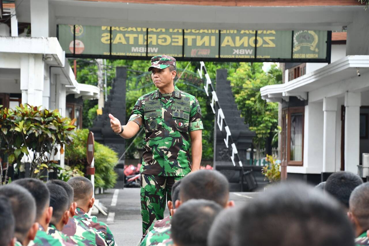 Danrem 083/Bdj Berikan Pengarahan Kepada Personel Baru