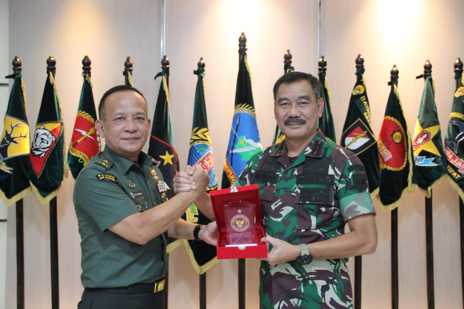 Pangdam XII/Tpr Terima Kunjungan Kerja Tim Peneliti Puslitbang Strahan Balitbang Kemhan