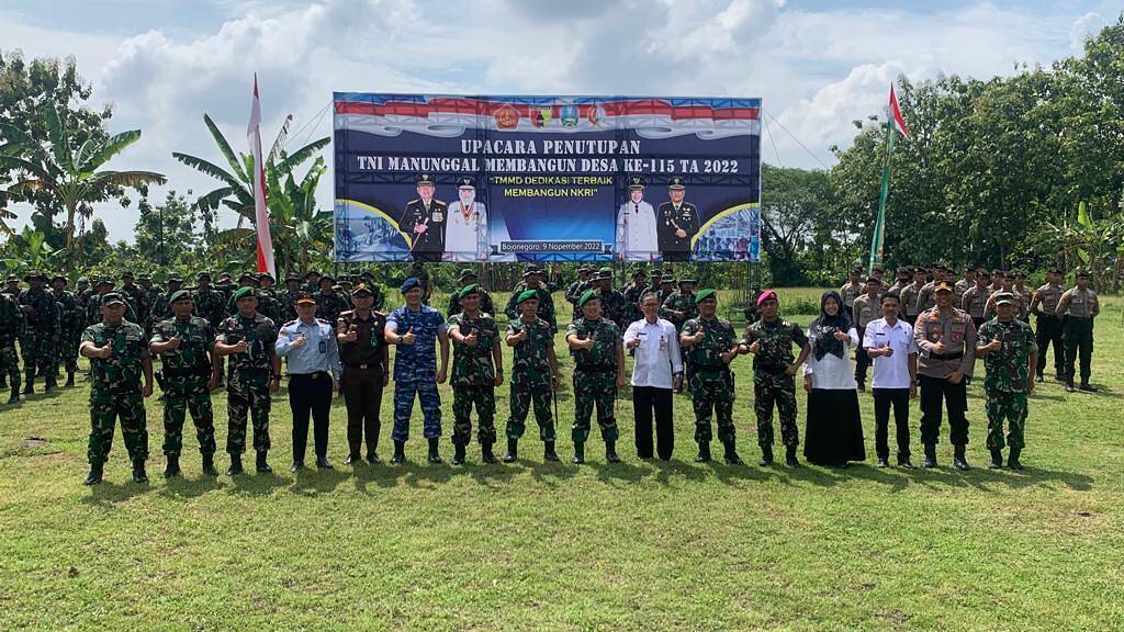 TMMD 115 di Ngantru Rampung, Pemkab Bojonegoro Beri Apresiasi